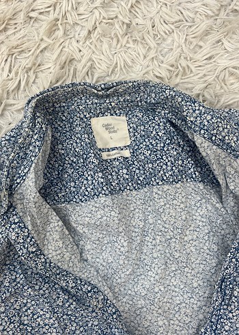 Mavi Gri Batik Desenli Kısa Kollu Gömlek - Görsel 2