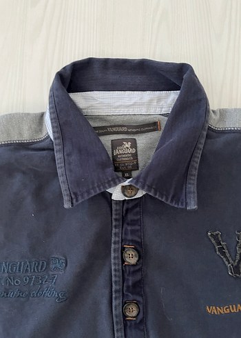 Erkek Lacivert Denim Polo Tişört - Görsel 3