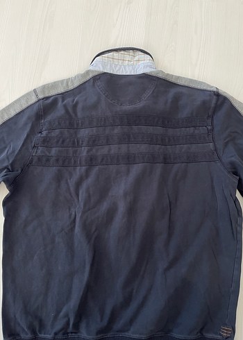 Erkek Lacivert Denim Polo Tişört - Görsel 2