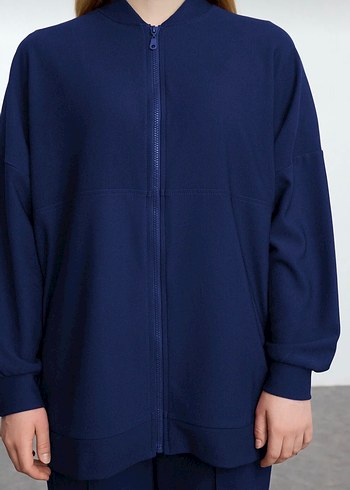 Kadın Lacivert Oversize Eşofman Takımı - Görsel 2