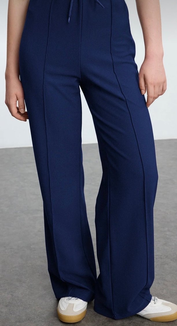 Kadın Lacivert Oversize Eşofman Takımı - Görsel 3