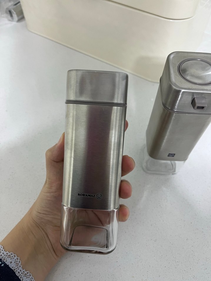 Gri Cam ve Metal Yağlık Sirkelik Seti - Görsel 3