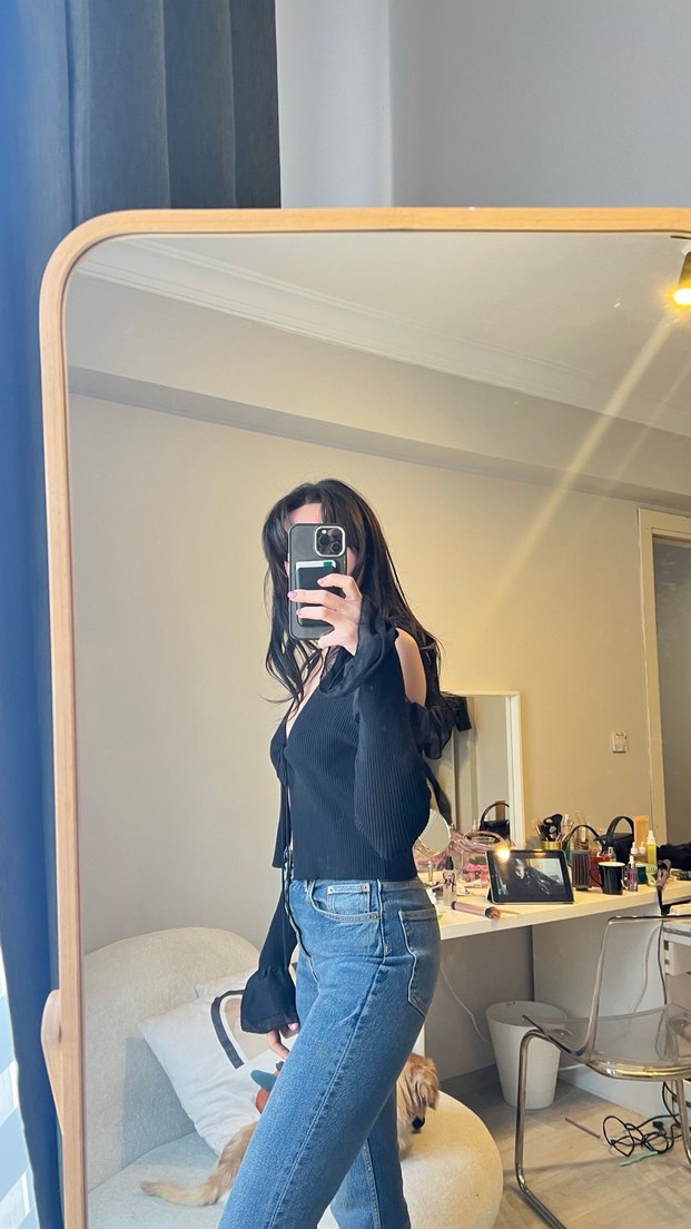 Kızlar için Siyah Straplez Bolero - Görsel 2