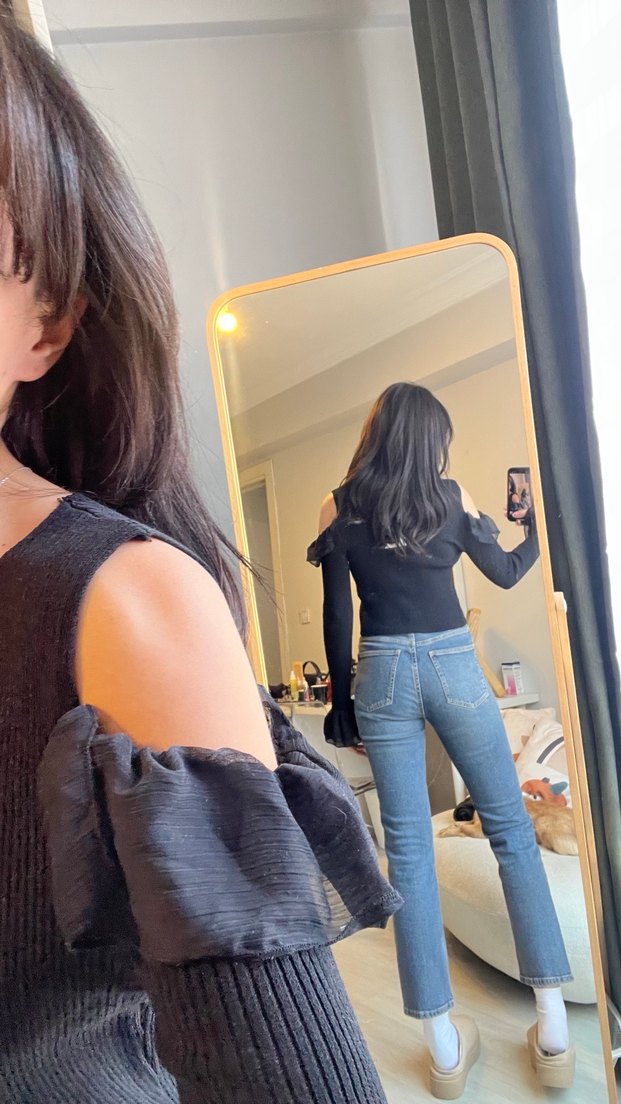 Kızlar için Siyah Straplez Bolero - Görsel 4