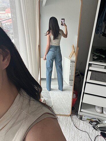 xs Beden mavi Renk Zara denim etiketli