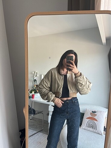 Zara Zara bomber crop ceket