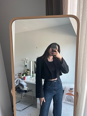 Zara Zara crop blazer