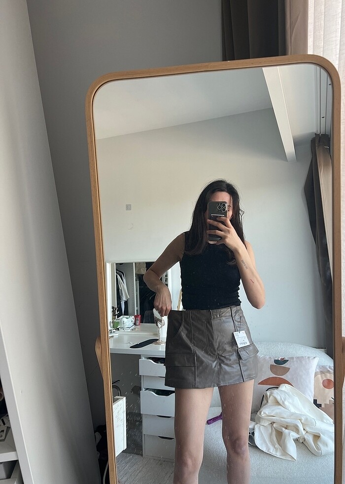 Zara deri etek - Görsel 2