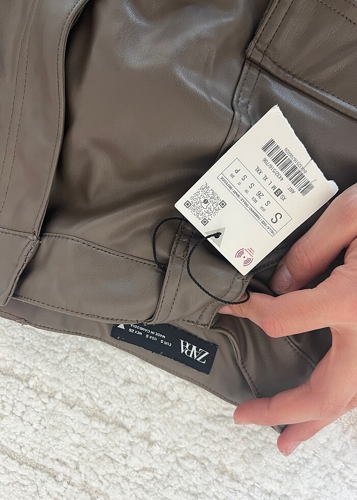 Zara deri etek - Görsel 5