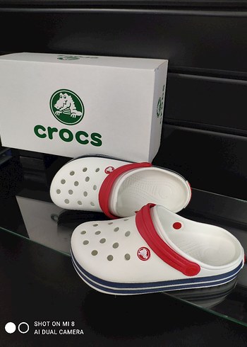 Crocs Kadın Beyaz Renkli Terlik