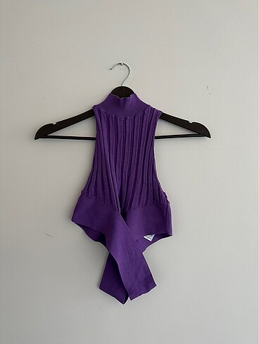 Zara mor triko crop