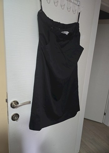 Siyah Midi Hamile Eteği, Salaş ve Drapeli - Görsel 3