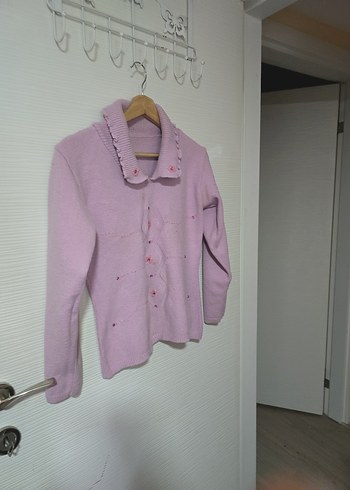 Mor Balıkçı Yaka Kadın Triko Kazak - Görsel 4