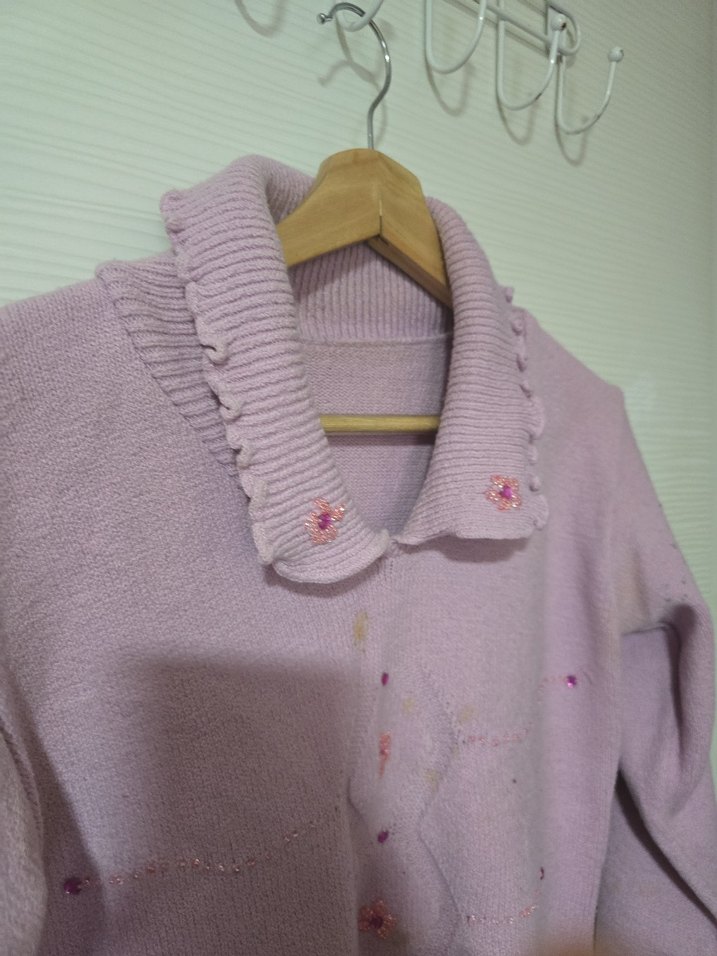 Mor Balıkçı Yaka Kadın Triko Kazak - Görsel 3