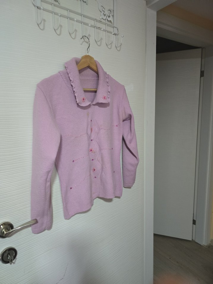 Mor Balıkçı Yaka Kadın Triko Kazak - Görsel 4