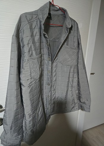 Gri Kadın Düğmeli Ceket - Görsel 3