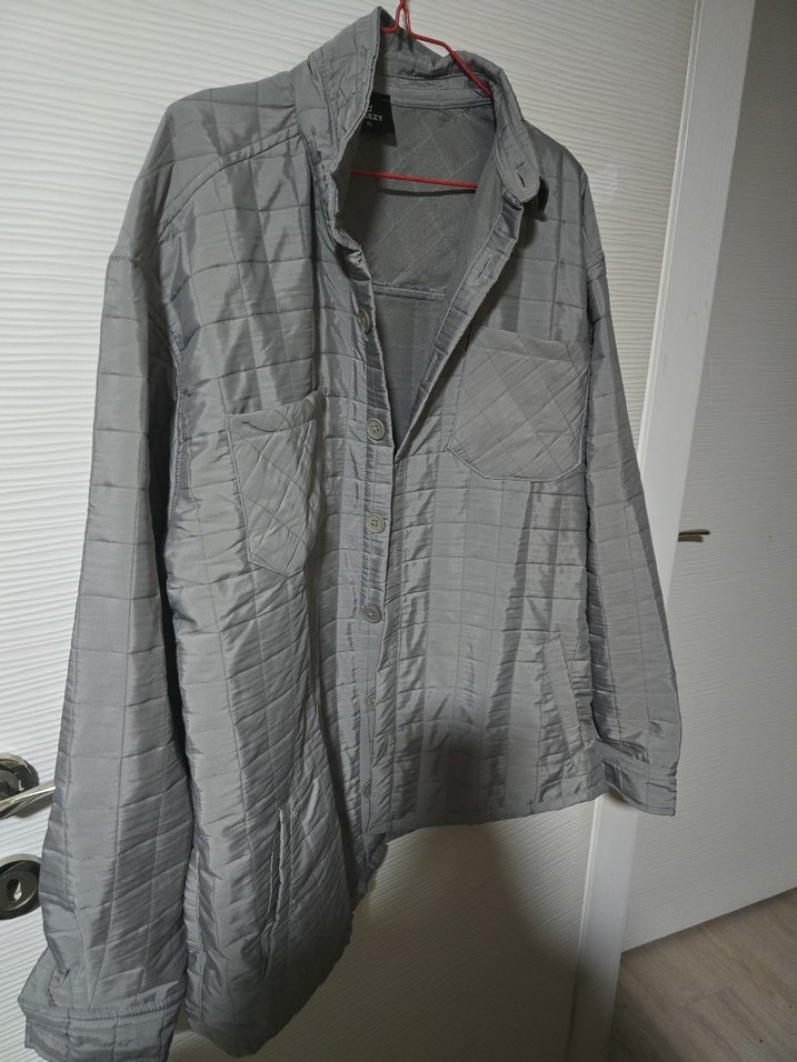 Gri Kadın Düğmeli Ceket - Görsel 3