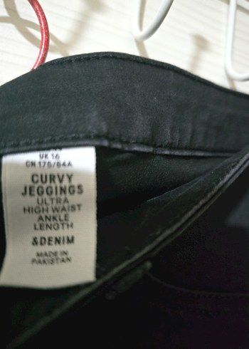 Düğmeli Siyah Midi Denim Kadın Jean - Görsel 3