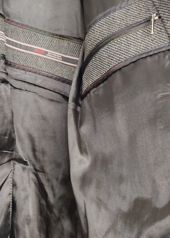 Düğmeli Gri Midi Erkek Kaşe Kaban - Görsel 3