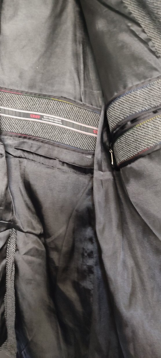 Düğmeli Gri Midi Erkek Kaşe Kaban - Görsel 4