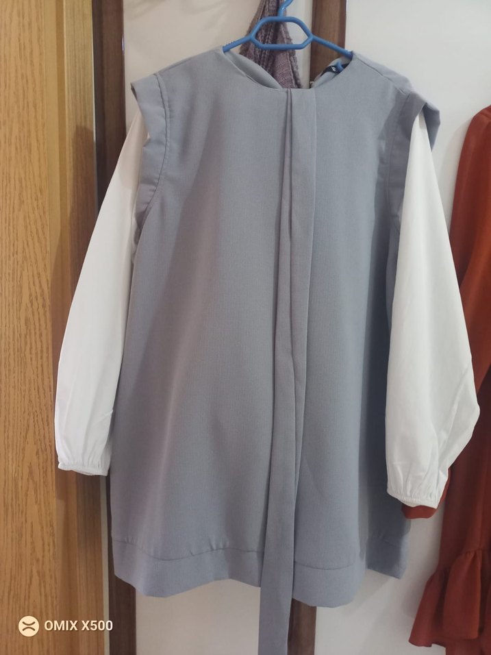 Gri Midi  Tunik - Görsel 2