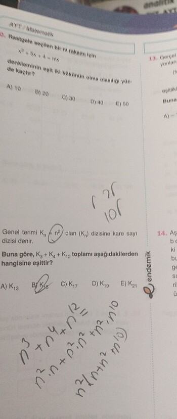 endemik 12 ayt matematk denemesi - Görsel 2