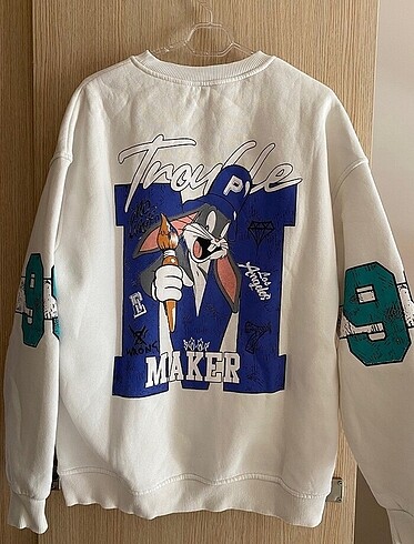Zara Trouble Maker Bugs Bunny oversize sweat
