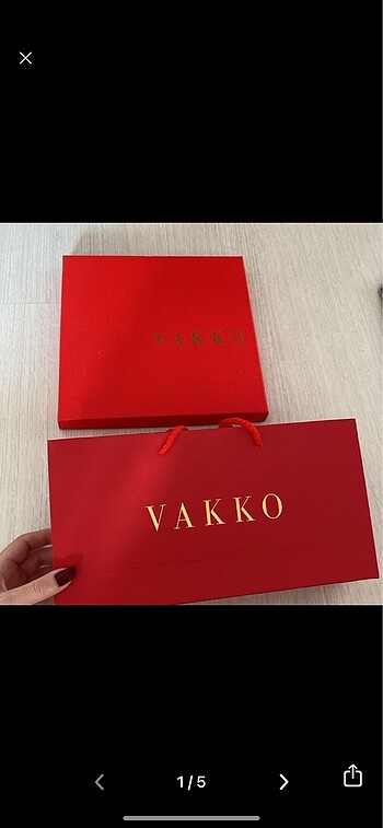 Vakko kutu poşet