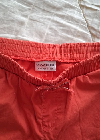 LC Waikiki turuncu Pamuklu Rahat Kesim Mini Şort