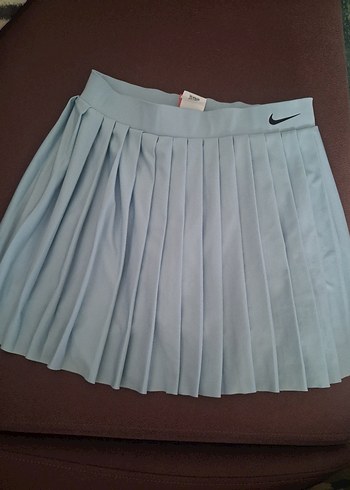 Nike Acik Mavi Pileli Spor Etek Kusursuz
