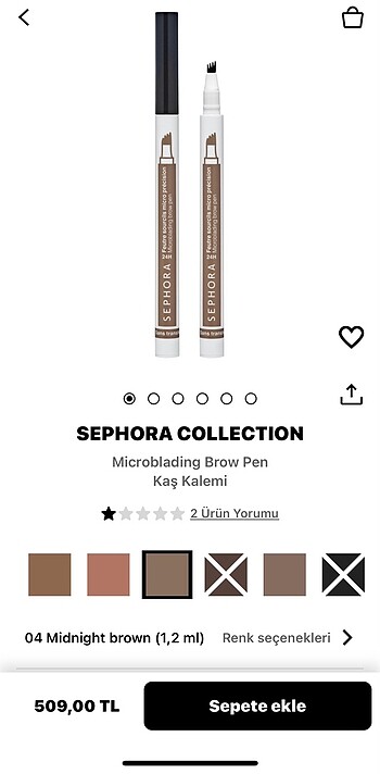 Sephora kaş kalemi