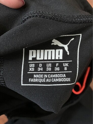 xs Beden siyah Renk Puma spor tayt