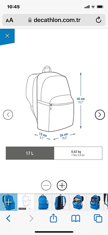 Decathlon Decathlon sırt çantası