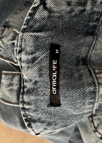 Kadın Mavi Denim Bol Paça Tulum - Görsel 6