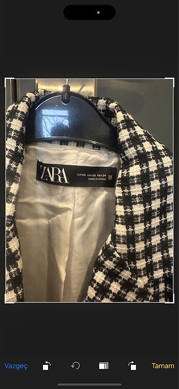 xs Beden çeşitli Renk Zara crop ceket