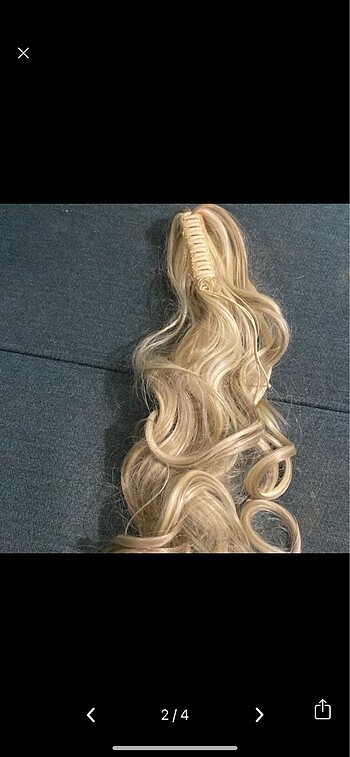 Diğer At kuyrugu dalgali ponytail uzun at kuyrugu