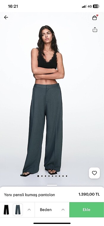 34 Beden lacivert Renk pull and bear pantolon