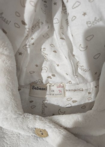 Beyaz polar Bebek Tulumu - Görsel 4