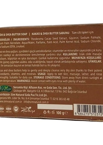 Kakao & Shea Butter Sabunu - Görsel 2