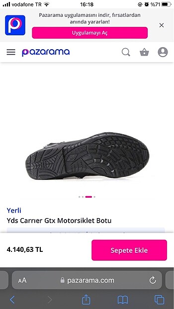 38 Beden siyah Renk Yds marka orjinal bot