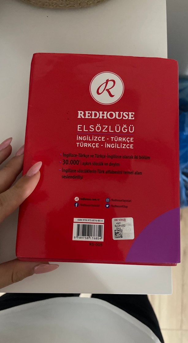 Redhouse İngilizce-Türkçe El Sözlüğü - Görsel 5