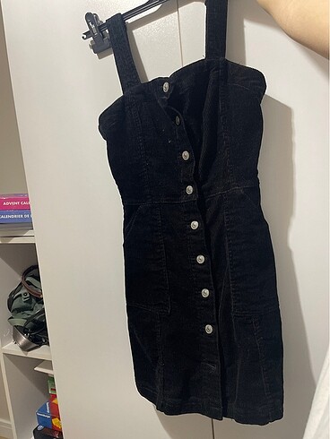 h&m siyah elbise