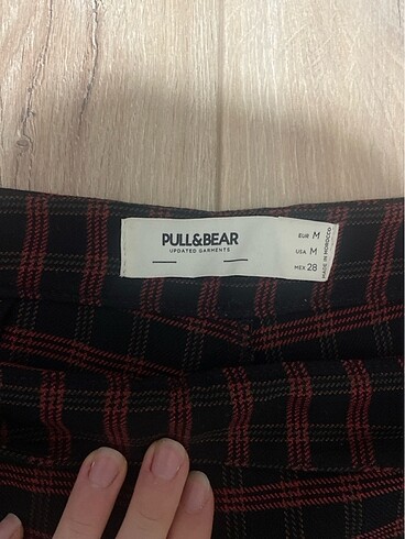 Pull and Bear kareli kumaş pantalon
