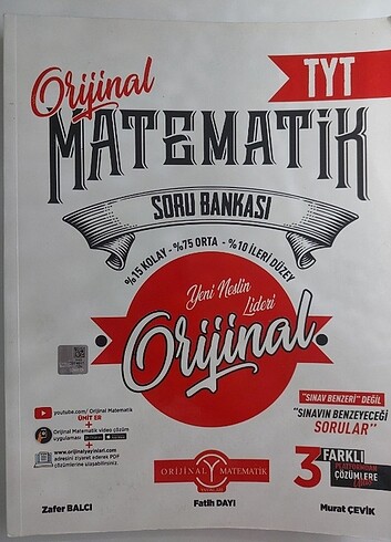 Orijinal Matematik TYT Soru Bankası