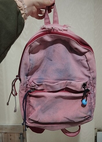 Beden pembe Renk Eskitmeli pembe sırt çantası