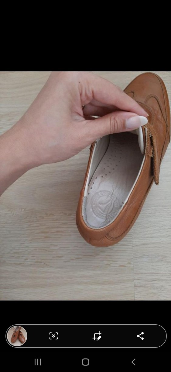 Bej Deri Kadın Klasik Dolgu Topuklu Ayakkabı - Görsel 2