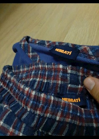 Erkek Mavi Düğmeli Uzun Kollu Pijama Takımı - Görsel 4