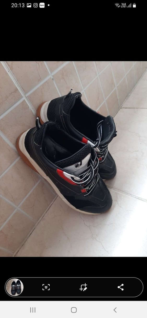 Siyah Bağcıklı Kadın Spor Ayakkabı - Görsel 2