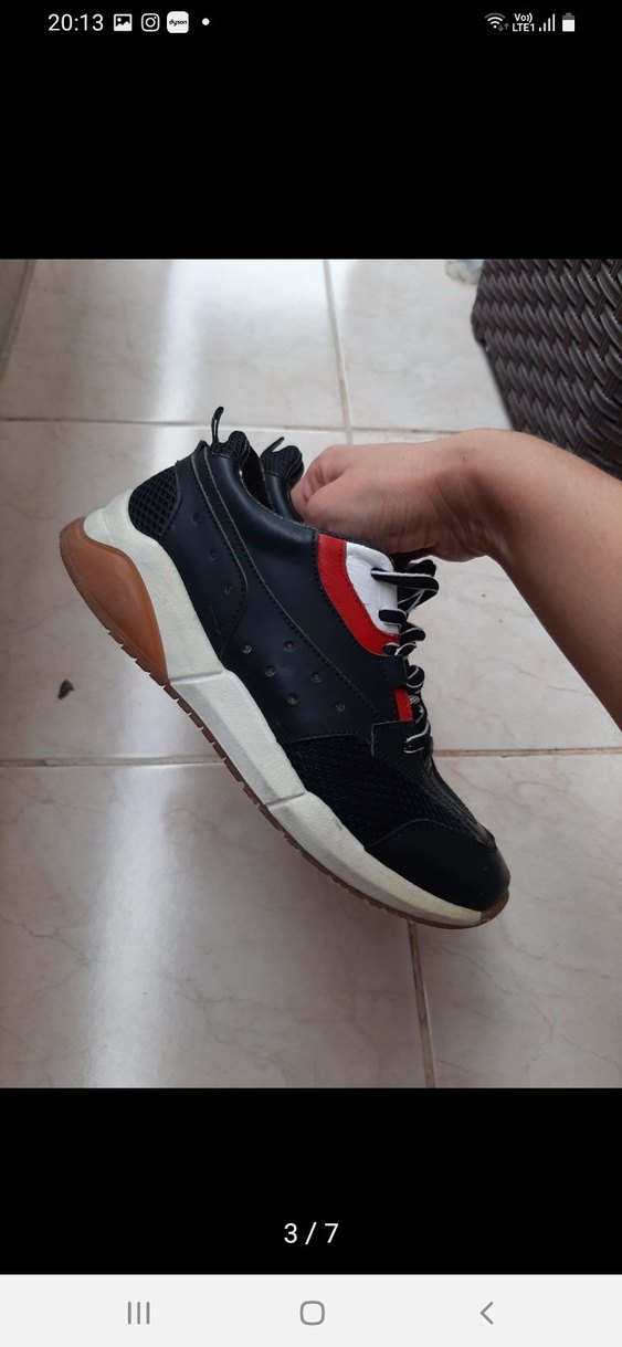 Siyah Bağcıklı Kadın Spor Ayakkabı - Görsel 3