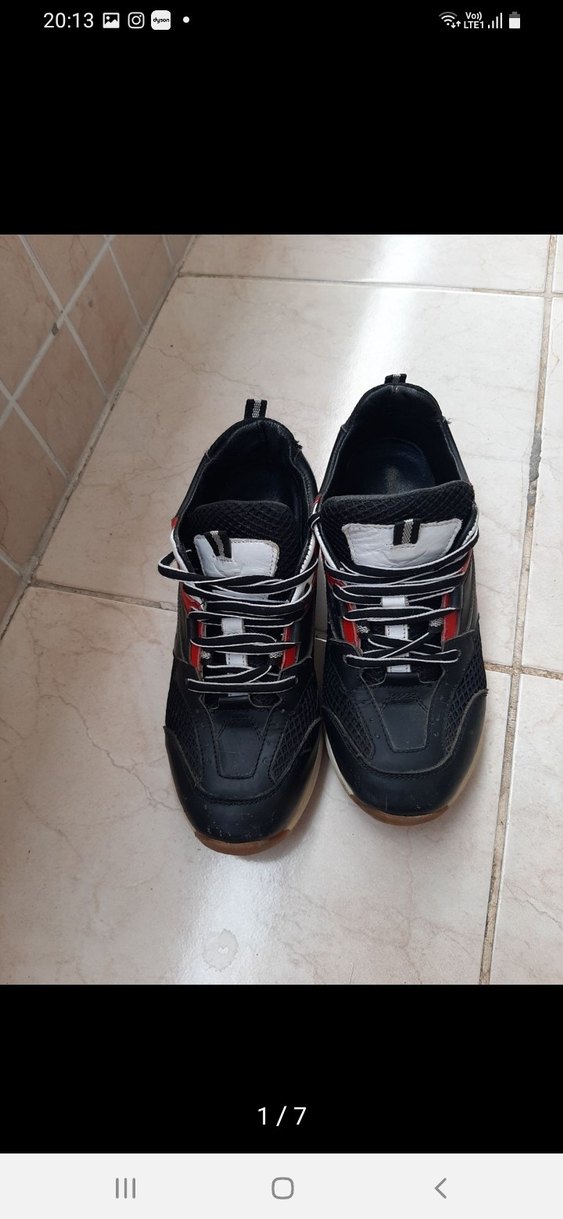 Siyah Bağcıklı Kadın Spor Ayakkabı - Görsel 5